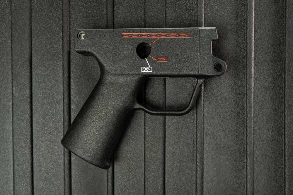 HK GERMAN MP5K 3-POSITION TRIGGER HOUSING — NEW — BLACK-img-1