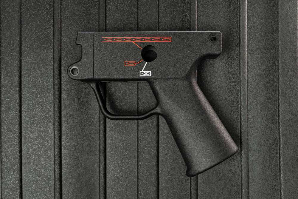 HK GERMAN MP5K 3-POSITION TRIGGER HOUSING — NEW — BLACK-img-0