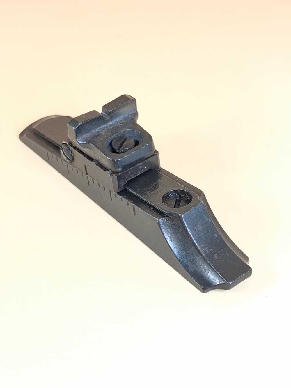 Vintage Remington 700 Rear Sight Assembly Solid Steel Base Old Style OEM-img-1