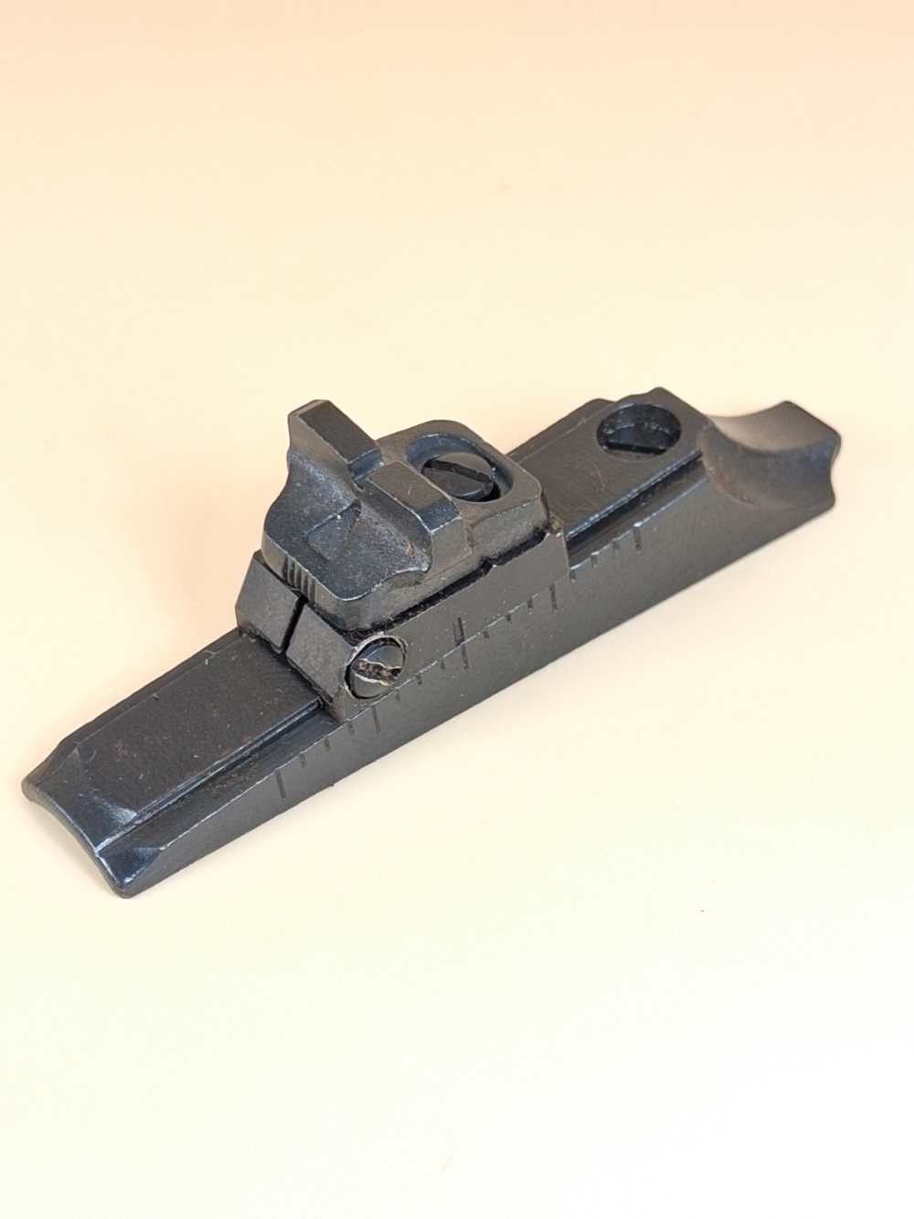 Vintage Remington 700 Rear Sight Assembly Solid Steel Base Old Style OEM-img-0