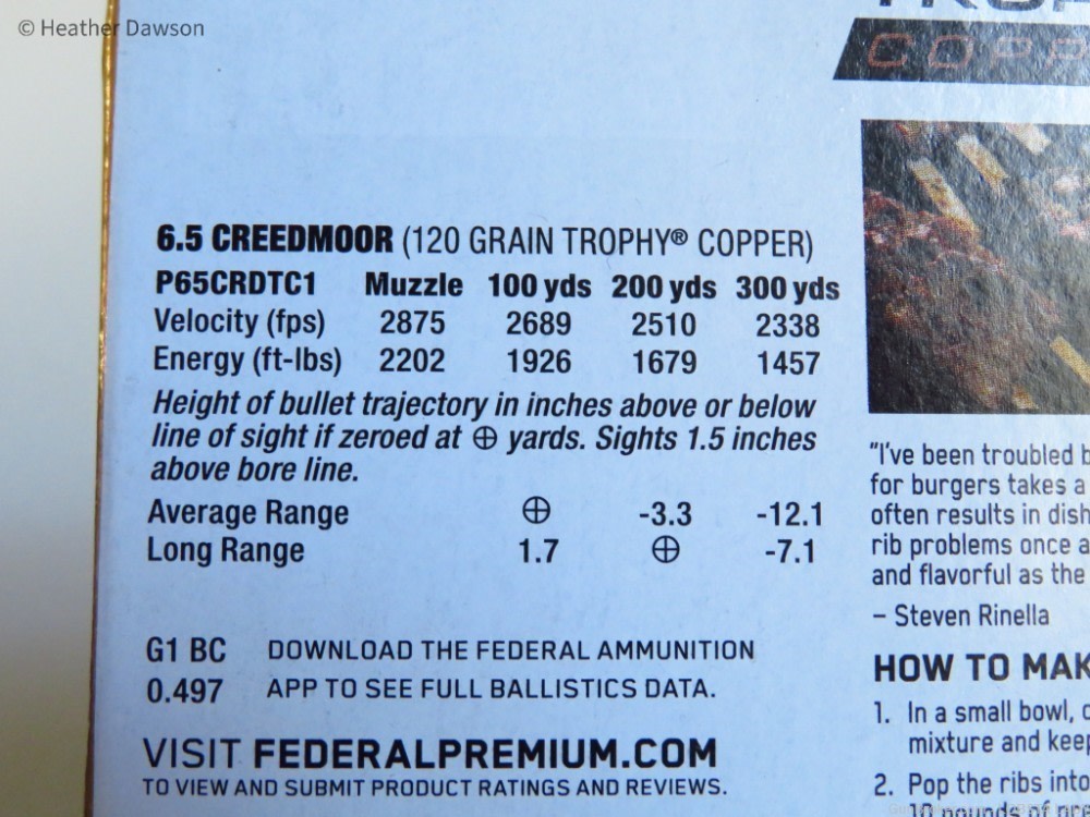 Federal Premium Trophy Copper 6.5 Creedmoor 120 Grain P65CRDTC1-img-4