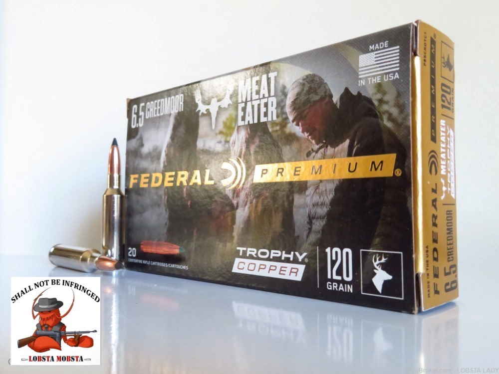 Federal Premium Trophy Copper 6.5 Creedmoor 120 Grain P65CRDTC1-img-0