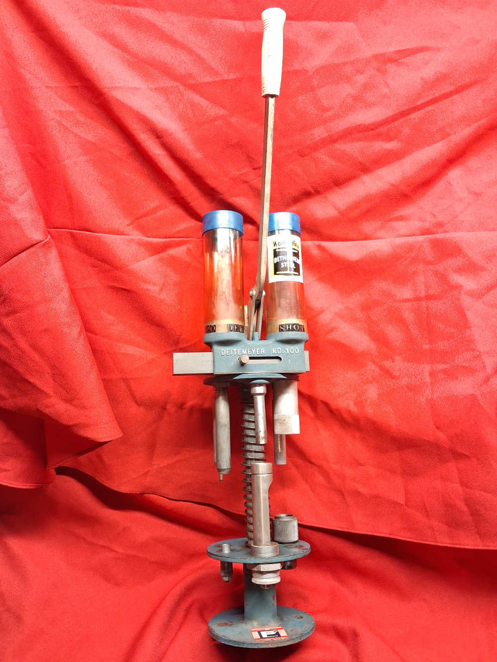 Vintage Pacific Deitemeyer No 100 12 Gauge Reloading Press With Dies Tubes-img-0