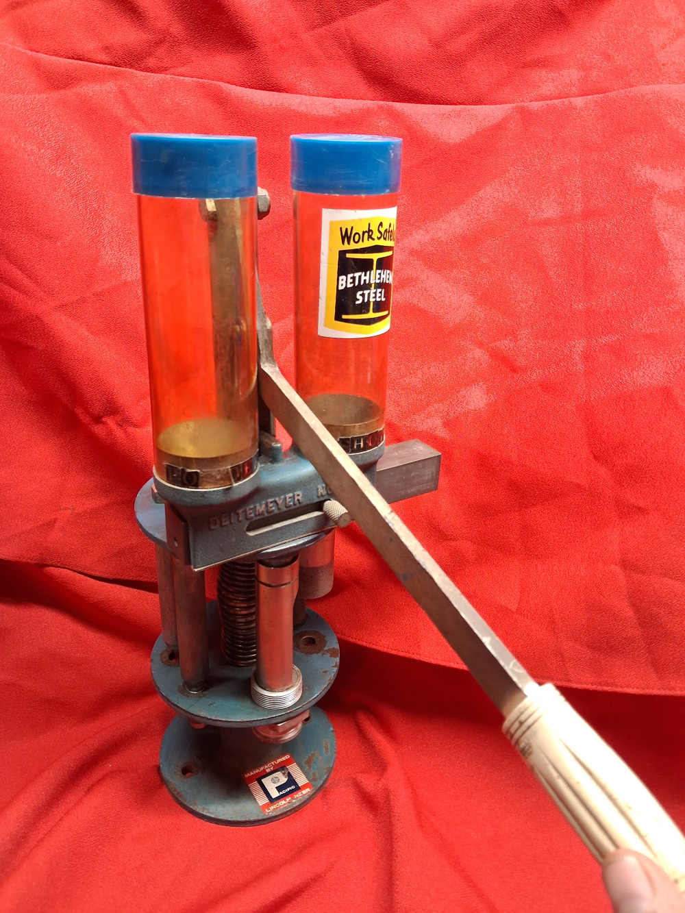 Vintage Pacific Deitemeyer No 100 12 Gauge Reloading Press With Dies Tubes-img-11