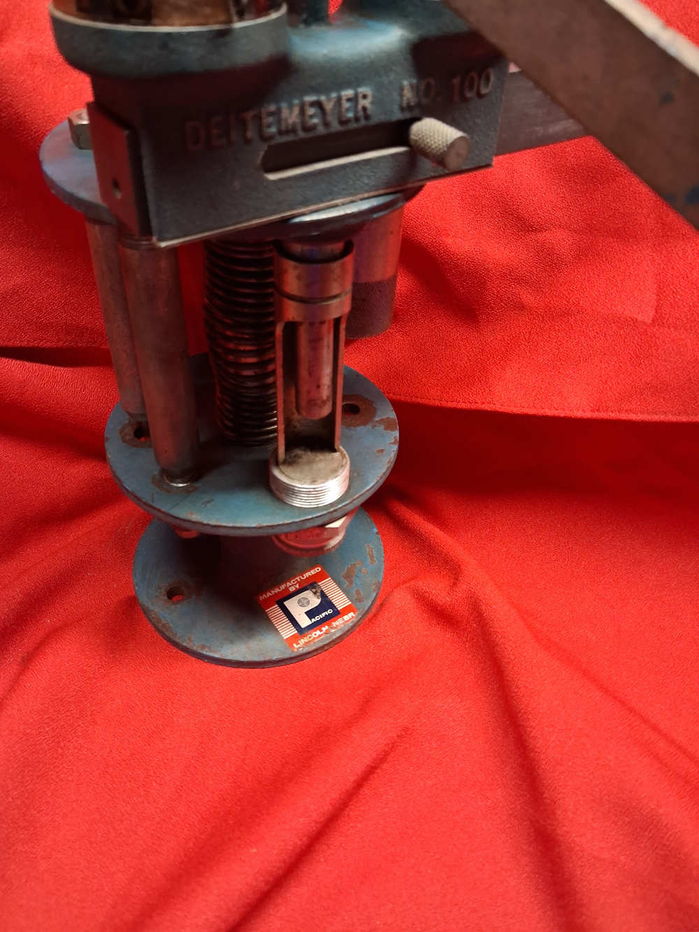 Vintage Pacific Deitemeyer No 100 12 Gauge Reloading Press With Dies Tubes-img-12