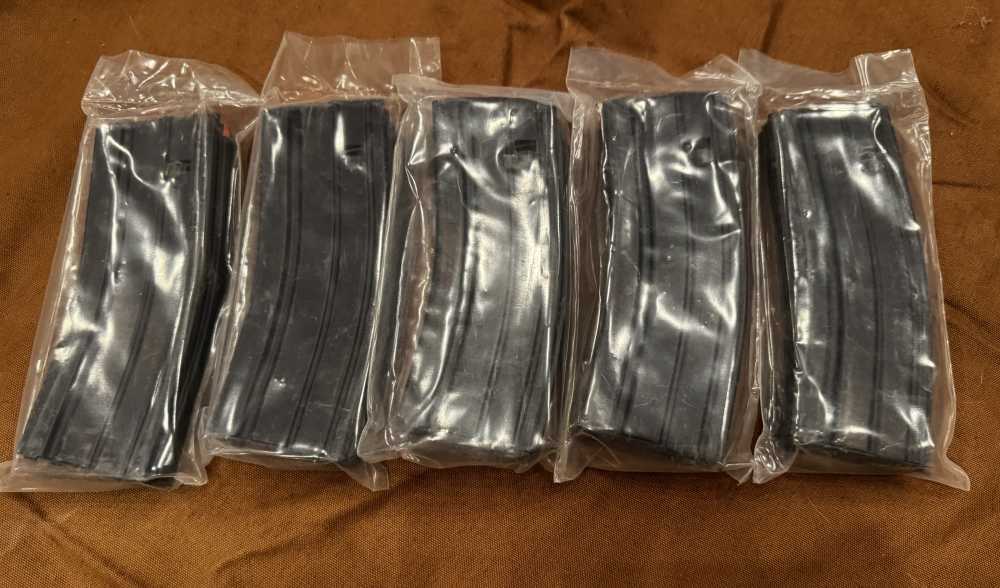 5-Pack C Products AR-15 30rd Aluminum Mags - Factory Sealed New Old Stock-img-0