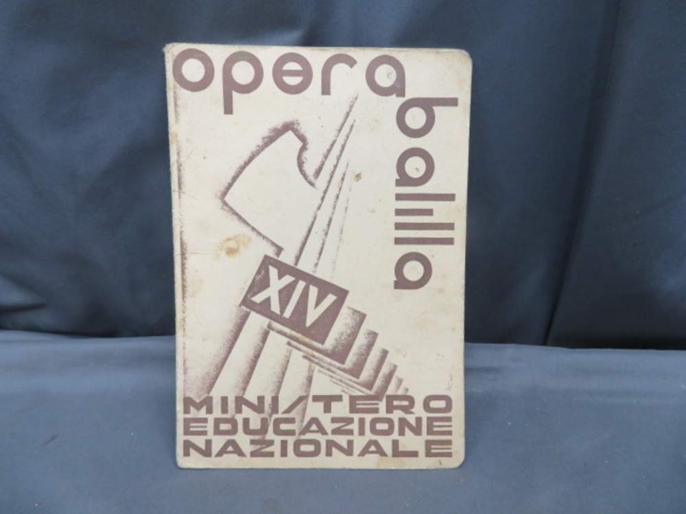 WWII ITALIAN FASCIST YOUTH REPORT CARD-DATED 1935/1936-GREAT INFO-SCARCE-img-0