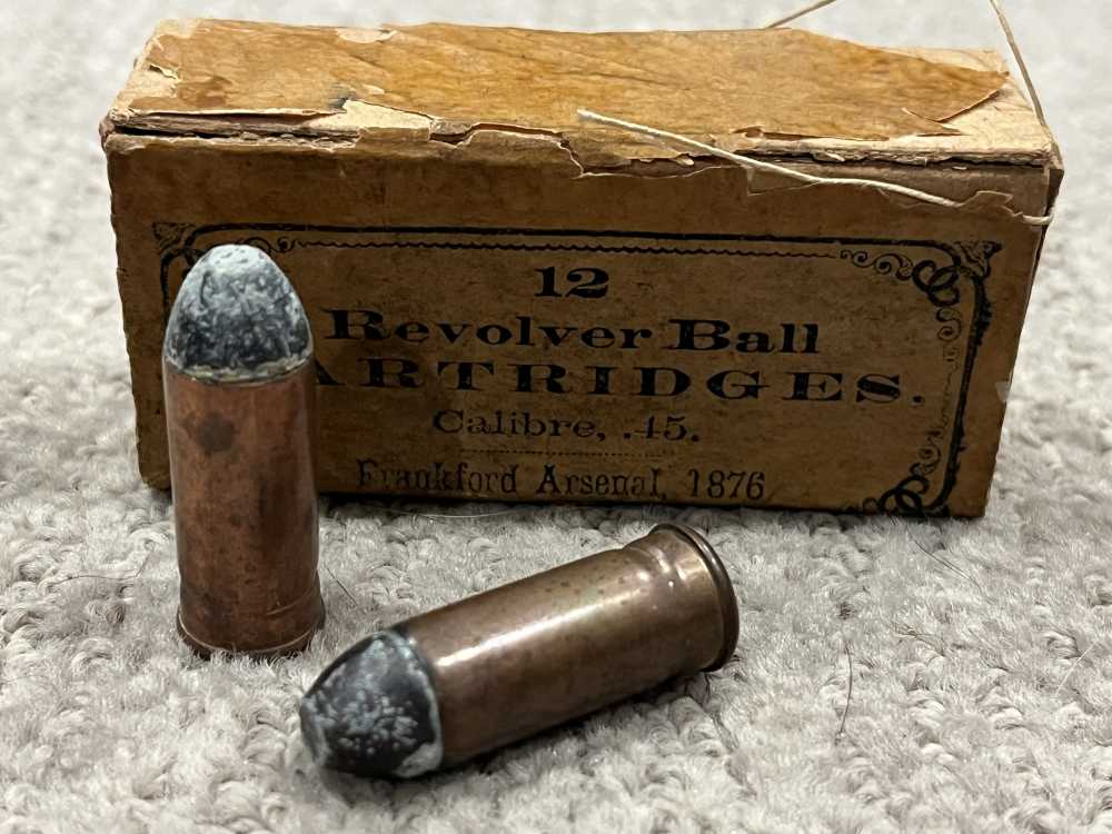 1876 Date RARE BOX Frankford Arsenal 45 REVOLVER CUSTER, Little Bighorn-img-5