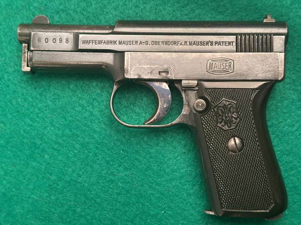 Mauser Model 1910 "Sidelatch" 6.35 / 25ACP Caliber Made in 1913 -img-0