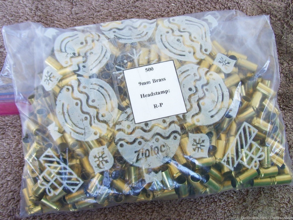 500 Count 9mm Brass by Remington -img-0