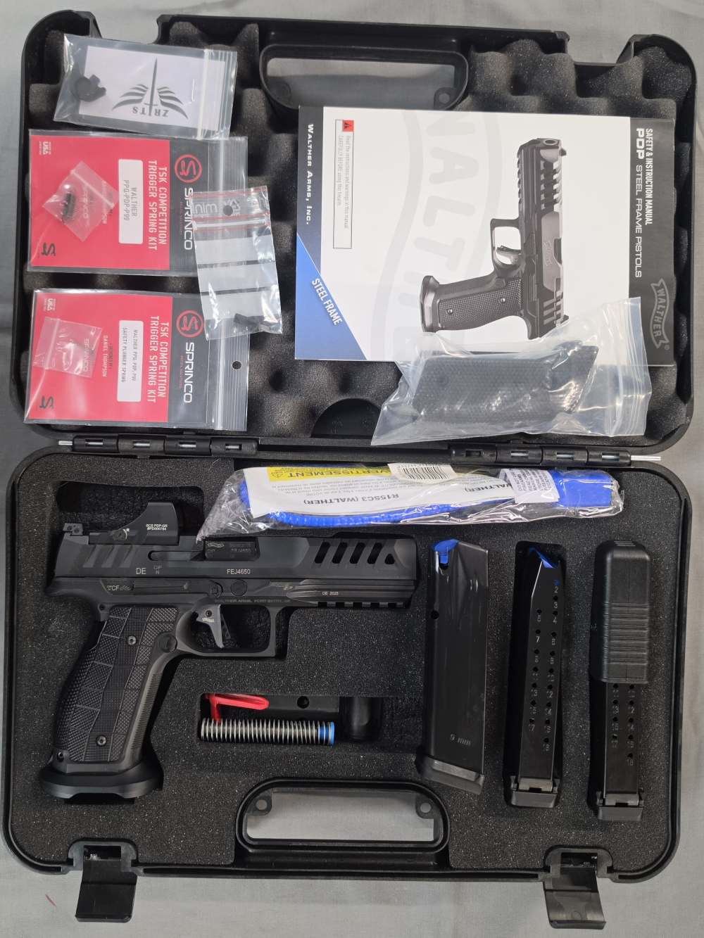 Walther PDP SF 9MM 18RD 5" Holosun SCS 5B Grips ZR Tactical Steel Frame -img-10