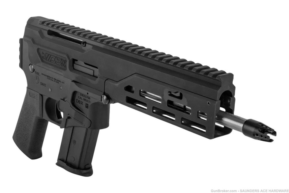 DIAMONDBACK DBX57 Stainless Pistol M-LOK Hanguard Magpul Grip 5.7x28 20R 8"-img-2