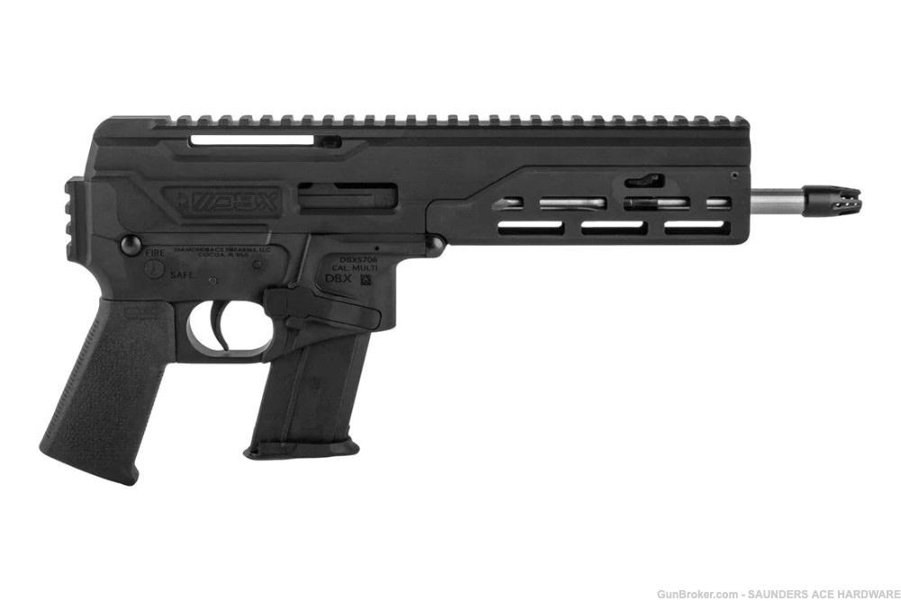 DIAMONDBACK DBX57 Stainless Pistol M-LOK Hanguard Magpul Grip 5.7x28 20R 8"-img-1