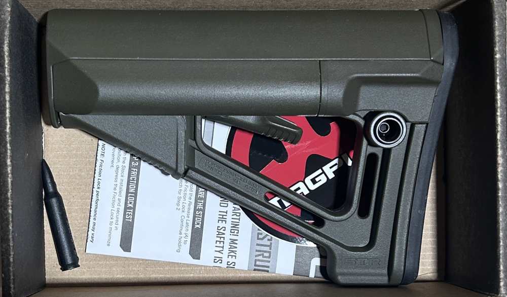 NEW Magpul STR Carbine Stock AR15 M4 Mil Spec Mag470 ODG Green Storage-img-1