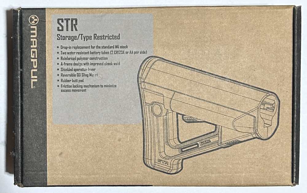 NEW Magpul STR Carbine Stock Grey AR15 M4 Mil Spec Mag470-Gry Storage-img-1
