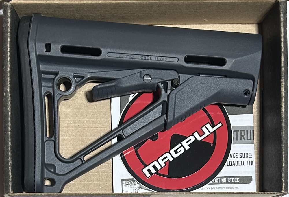 Magpul CTR Carbine Stock New Milspec AR15 Grey MAG310-GRY Rifle Stock-img-1