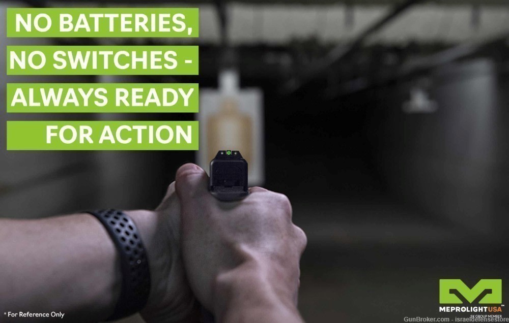 MEPROLIGHT Hyper Bright tritium 3 dot sights Kimber K6 & Dasa Green Ring-img-4
