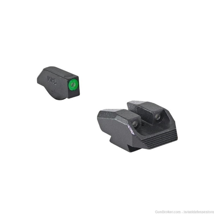 MEPROLIGHT Hyper Bright tritium 3 dot sights Kimber K6 & Dasa Green Ring-img-0