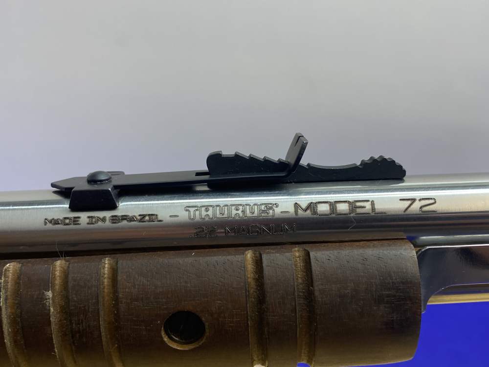 Taurus Model 72 Stainless .22 WMR 23" *RARE MAGNUM GALLERY PUMP RIFLE*-img-25
