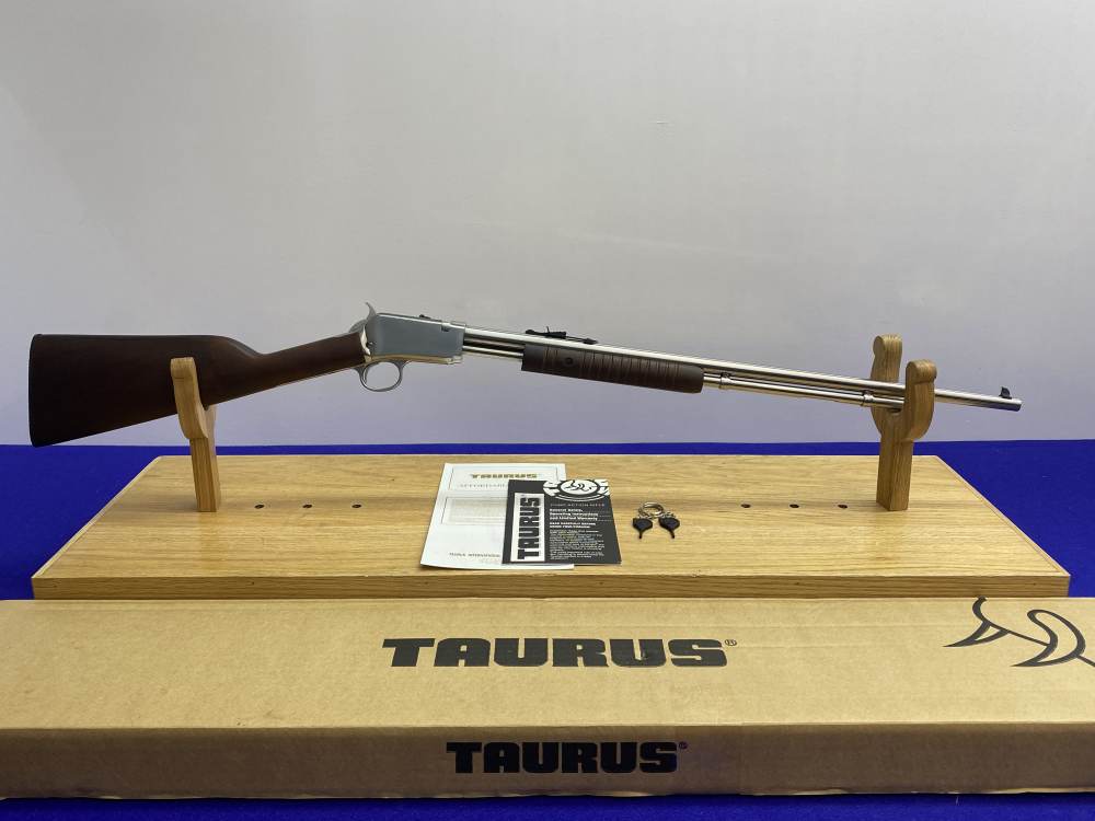 Taurus Model 72 Stainless .22 WMR 23" *RARE MAGNUM GALLERY PUMP RIFLE*-img-3