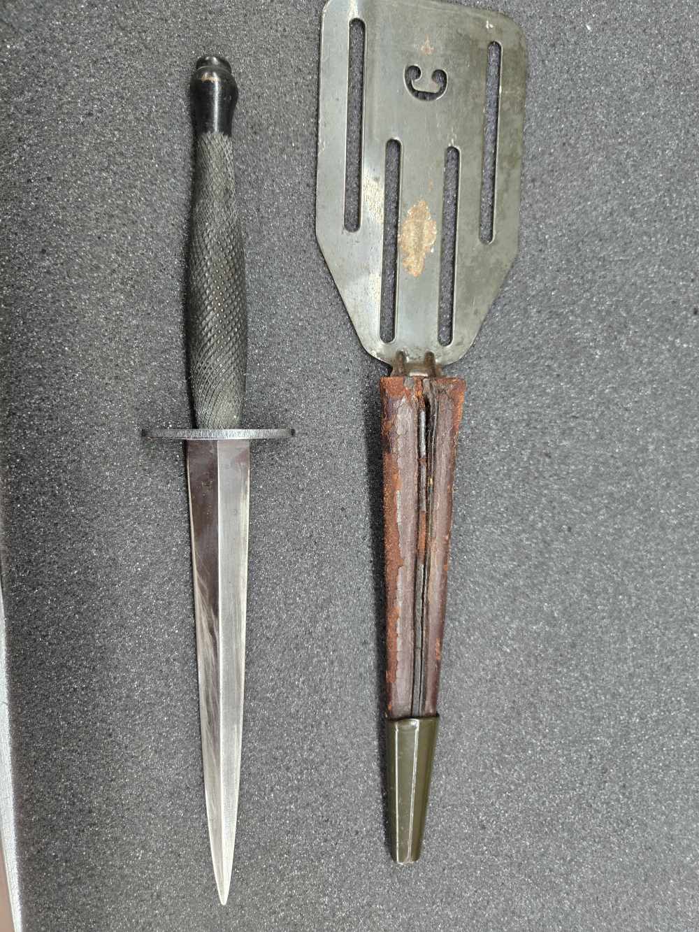 WWII oss stiletto w/ pancake holster -img-3