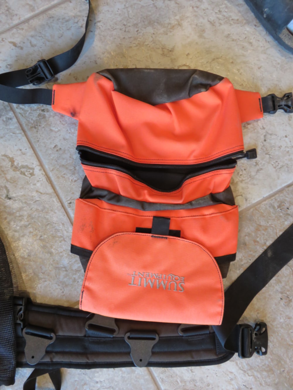 Summit Equipment Hunting Orange Waist Belt & Bags Clip on Straps adjustable-img-1