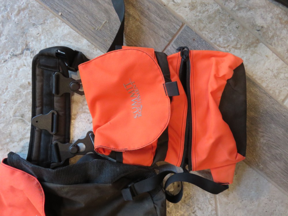 Summit Equipment Hunting Orange Waist Belt & Bags Clip on Straps adjustable-img-2