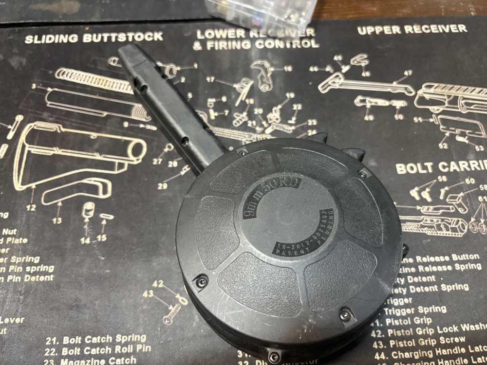 KCI Korean Glock 9mm Full Size (26/19/17/etc)  50rd Drum Magazine-img-0