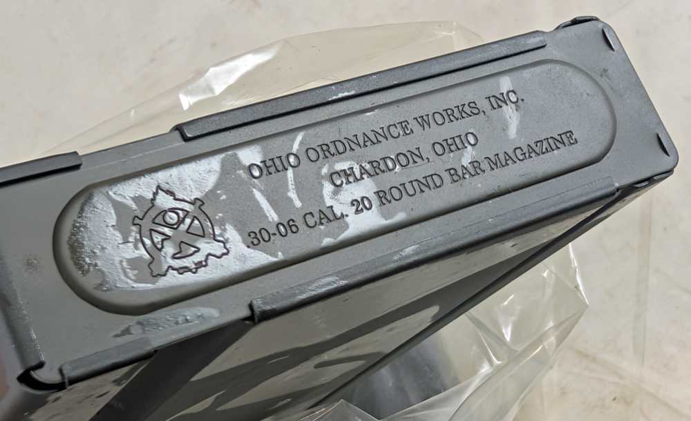 (1) New Ohio Ordnance Works 20 Round H.C.A.R. 30-06 Magazine-img-0
