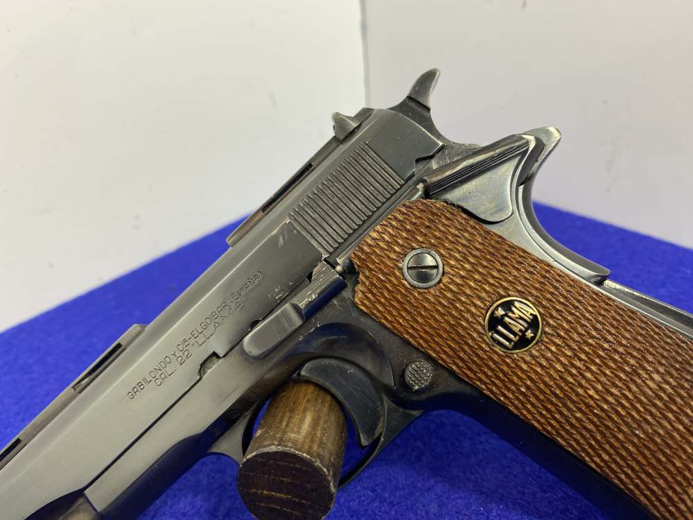 1964 Llama Model XV .22 LR Blue 3.68" *EARLY PURPLE FACTORY BOX & MANUAL*-img-8
