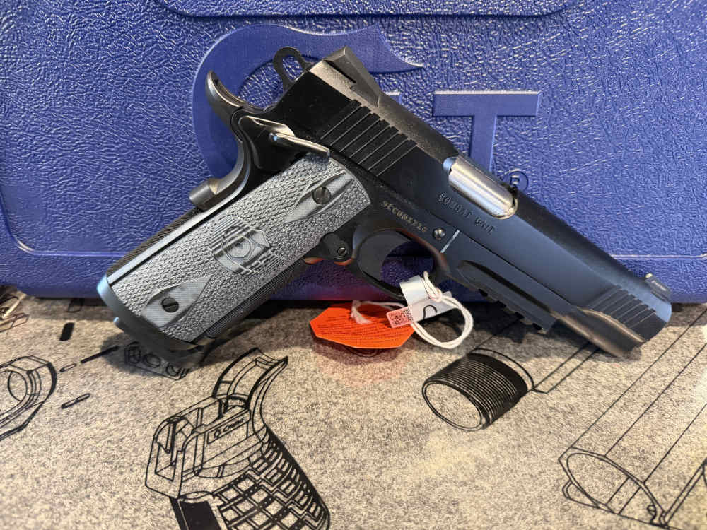 COLT 1911 COMBAT UNIT 9MM 5'' RAIL GUN-img-0