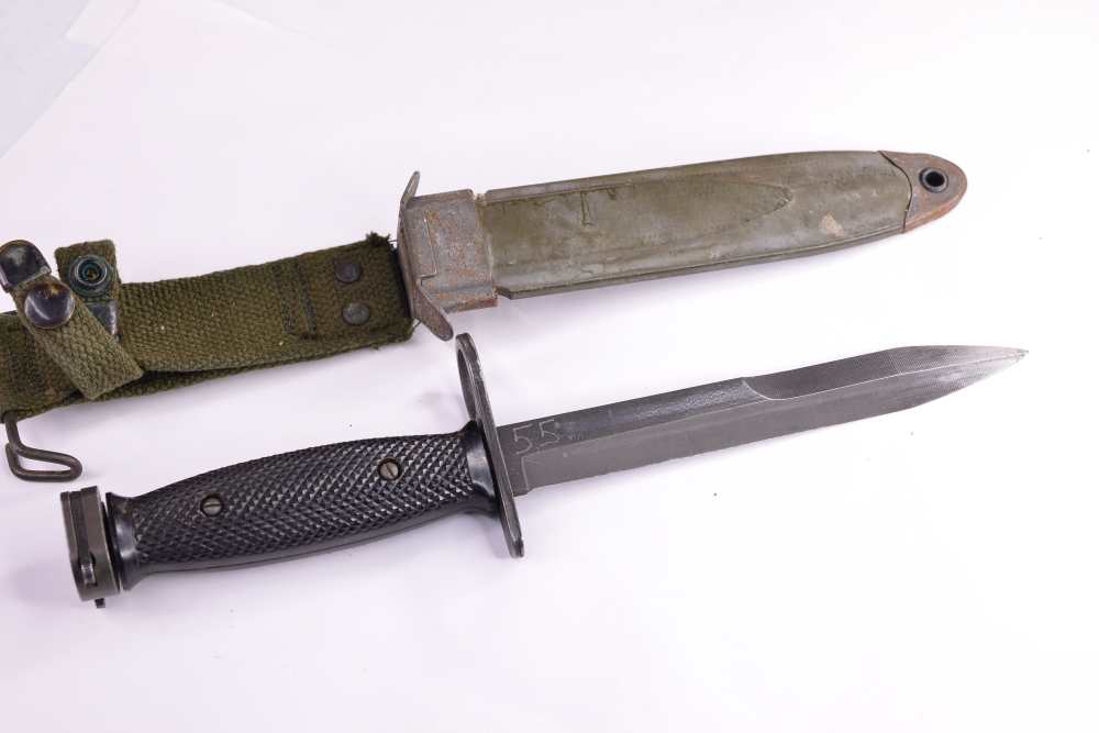  M7  US M8A1 Bayonet Bayo + Knife sheath AUTHENTIC for Colt AR15 Rifle  -img-4