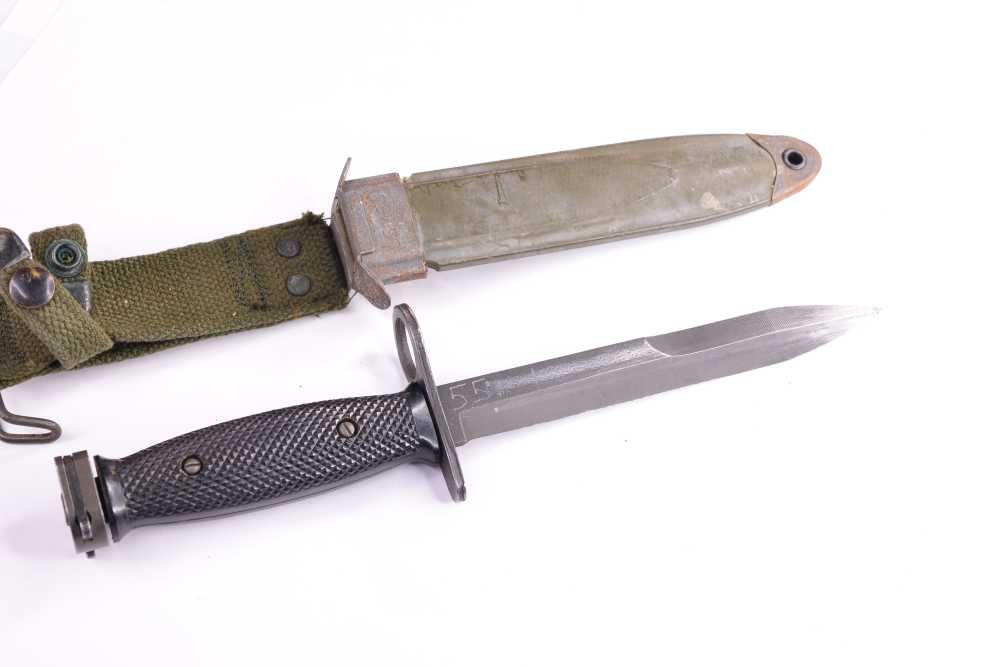  M7  US M8A1 Bayonet Bayo + Knife sheath AUTHENTIC for Colt AR15 Rifle  -img-3