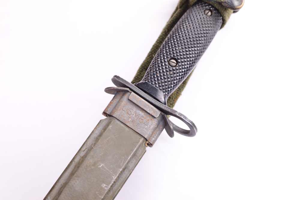  M7  US M8A1 Bayonet Bayo + Knife sheath AUTHENTIC for Colt AR15 Rifle  -img-1