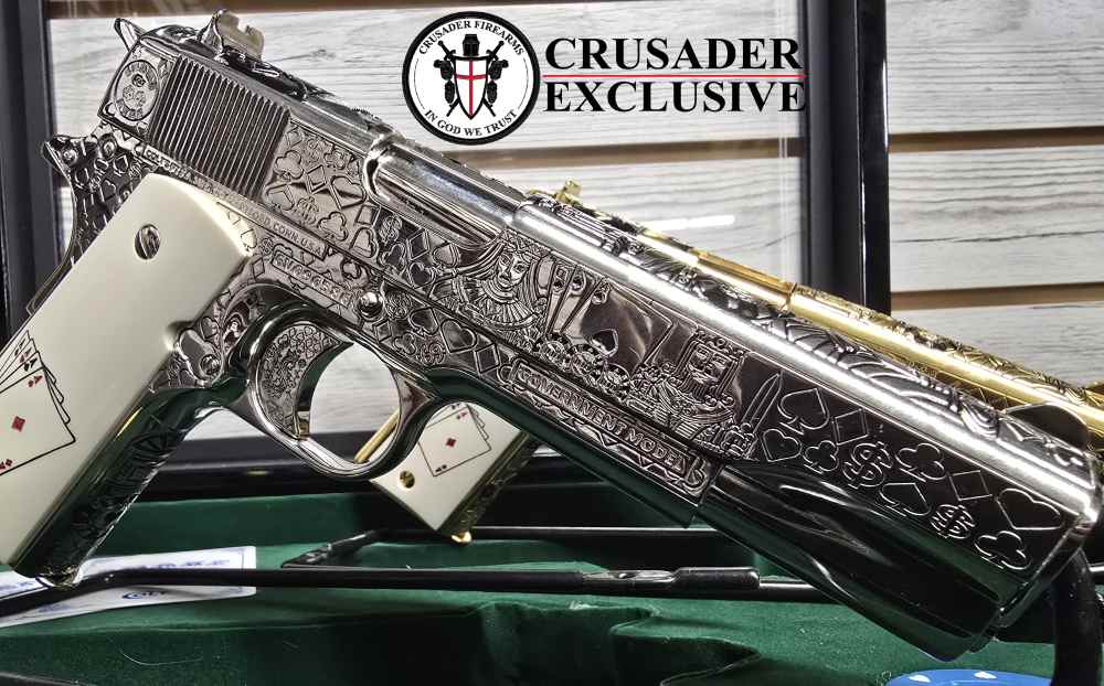 COLT "Snake Eyes" Set of Custom Colt 1911 Pistols 38SUPER & 45acp 1of 2 -img-20