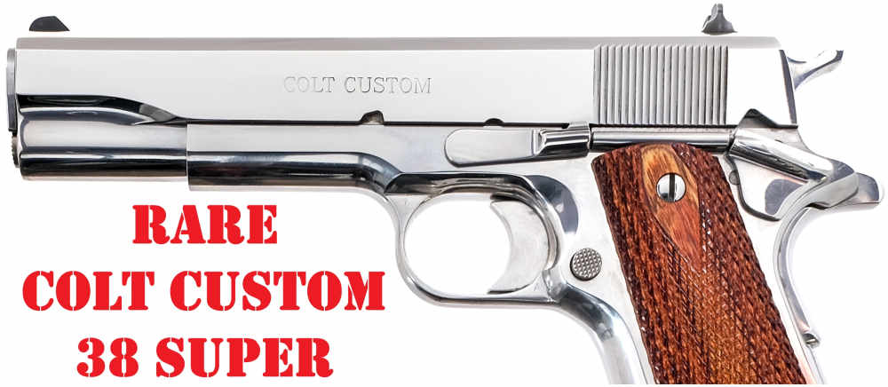 RARE COLT CUSTOM 1911 BRIGHT STAINLESS 38 SUPER-img-0