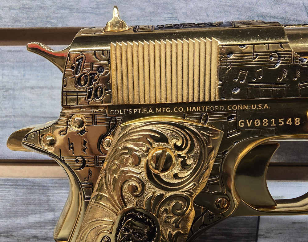Colt Gov Model  Johnny Cash Commemorative 1911 45acp 24k 1of10 made-img-8