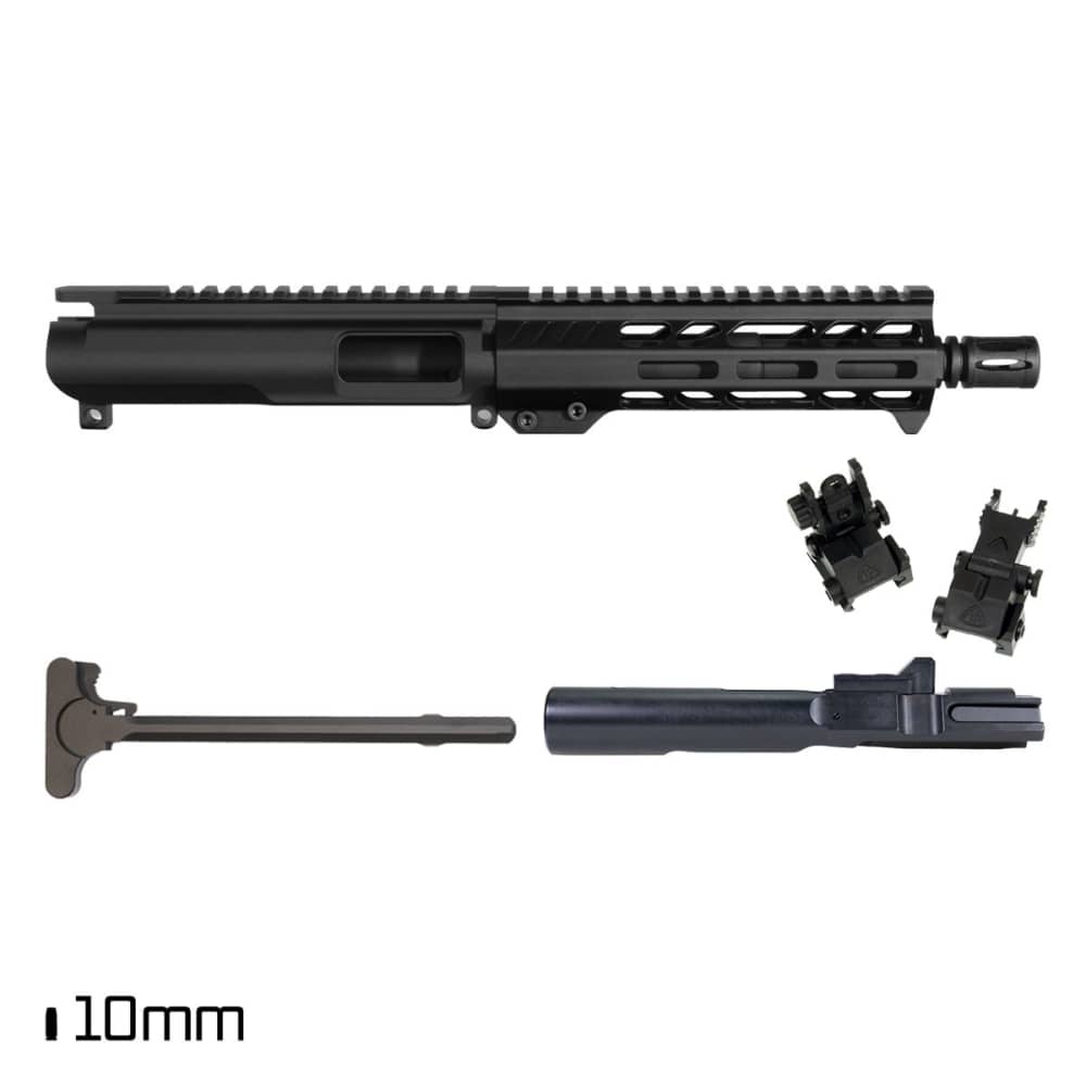 AR15 7.5" 10mm Auto Pistol Complete Upper - BCG & Charging Handle-img-0