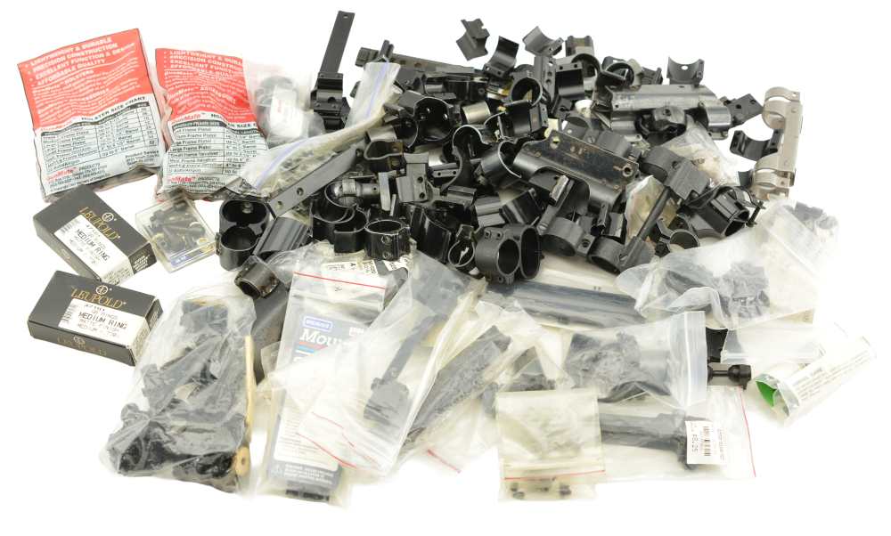 Large lot of New and Used Rings Scope Mounts Gunsmith Special-img-0