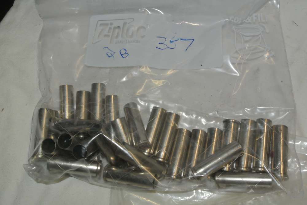 Large Lot of Handgun Brass for Reloading -img-1
