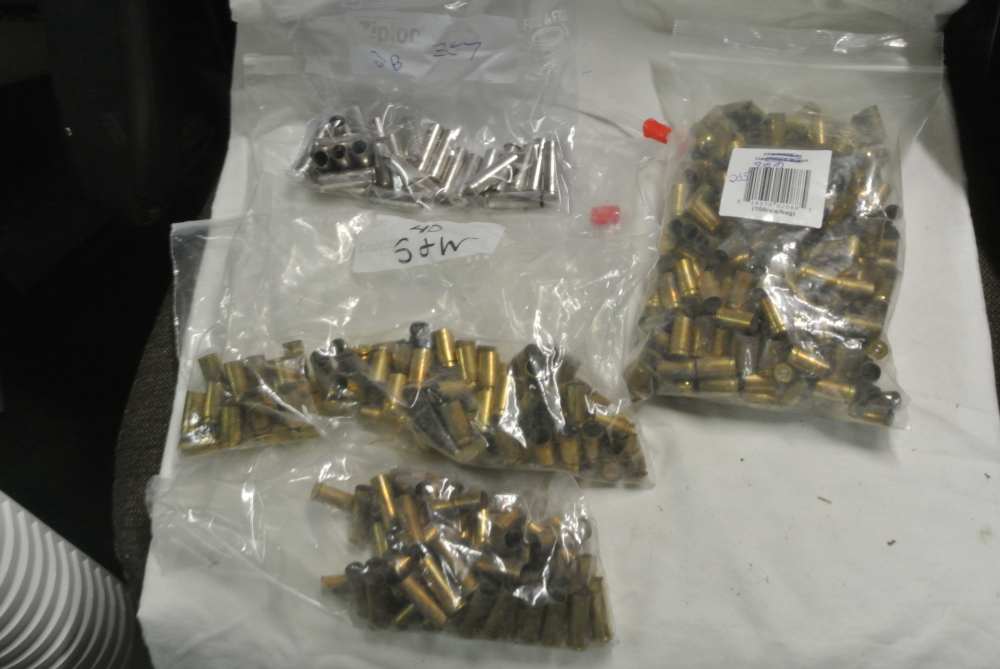 Large Lot of Handgun Brass for Reloading -img-0