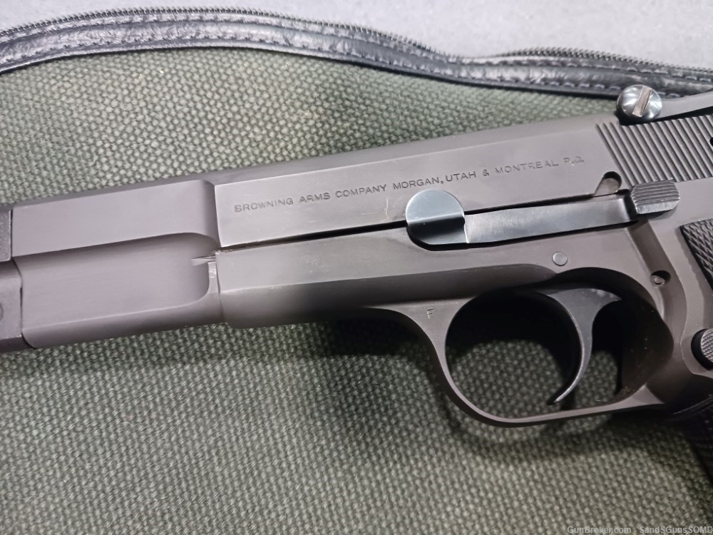 BELGIAN BROWNING HI-POWER 9MM GP COMPETITION SEMI AUTO PISTOL USED-img-8