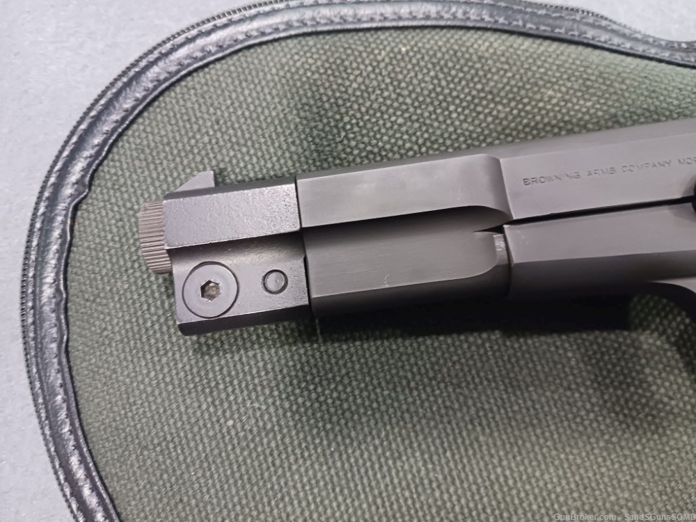 BELGIAN BROWNING HI-POWER 9MM GP COMPETITION SEMI AUTO PISTOL USED-img-7