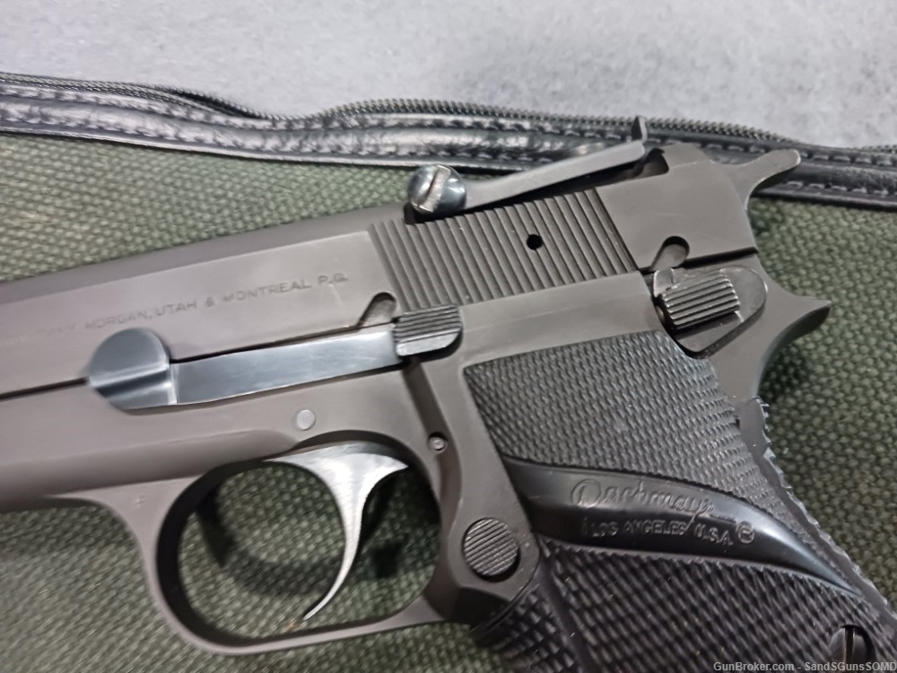 BELGIAN BROWNING HI-POWER 9MM GP COMPETITION SEMI AUTO PISTOL USED-img-9