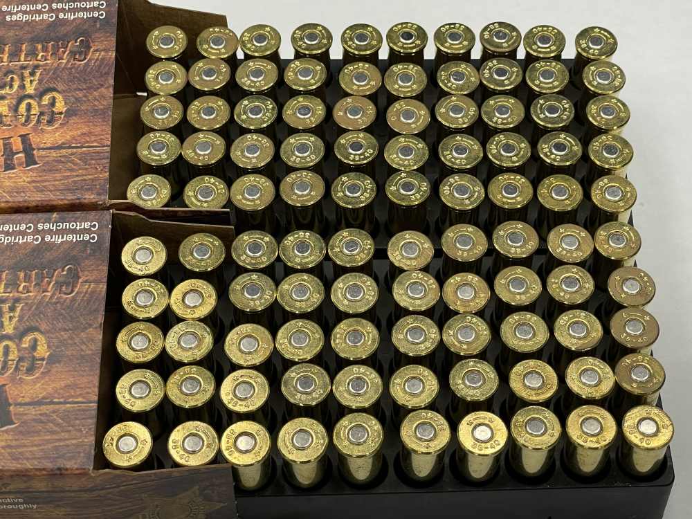 100 x HSM .38-40 180 grain round nose flat point lead Cowboy Action 930 fps-img-1