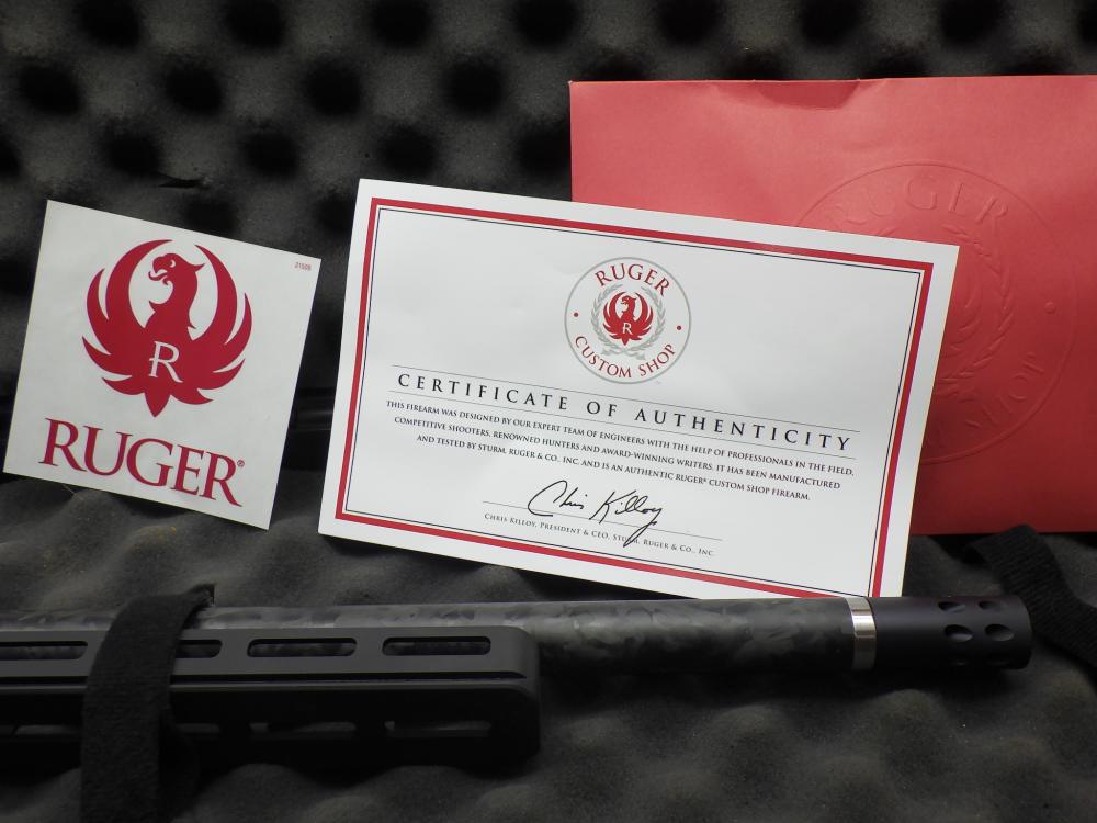 Ruger Custom Shop 10/22 Carbon Fiber .22LR 16"Bbl Folding Stk Holosun Sight-img-37