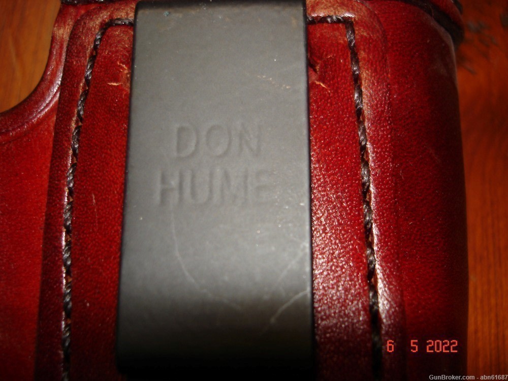 Don Hume RH ISW belt clip leather holster H715 M No 36-4 1/2"-img-3