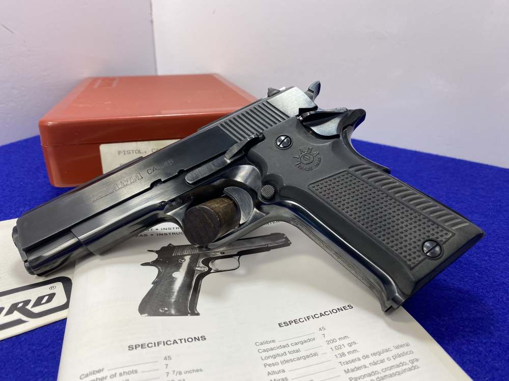 1988 Llama Model IX-B .45 ACP Blue 5" *CMI MIAMI FLORIDA IMPORT MARK*-img-2