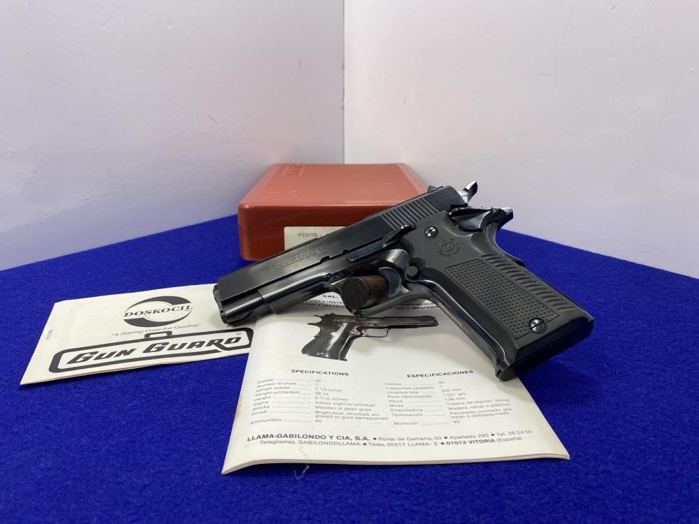 1988 Llama Model IX-B .45 ACP Blue 5" *CMI MIAMI FLORIDA IMPORT MARK*-img-3