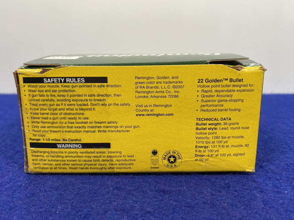 Remington Golden Bullet/Yellow Jacket .22LR *TRUSTED HIGH VELOCITY AMMO*-img-8